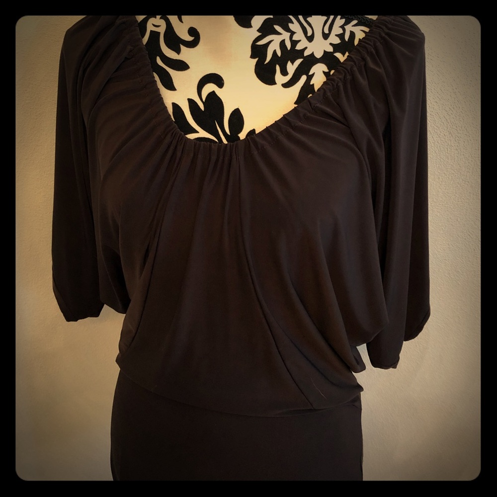 RUSH couture bat wing dress